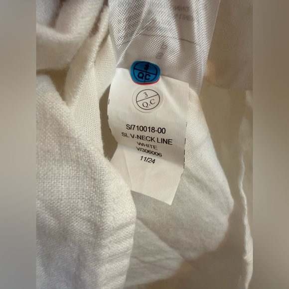 Banana Republic White Linen Blend Open Back Top NWT Size Small Lined - Picture 8 of 9